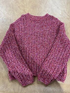 Universal Thread Marled Raspberry Crewneck Sweater